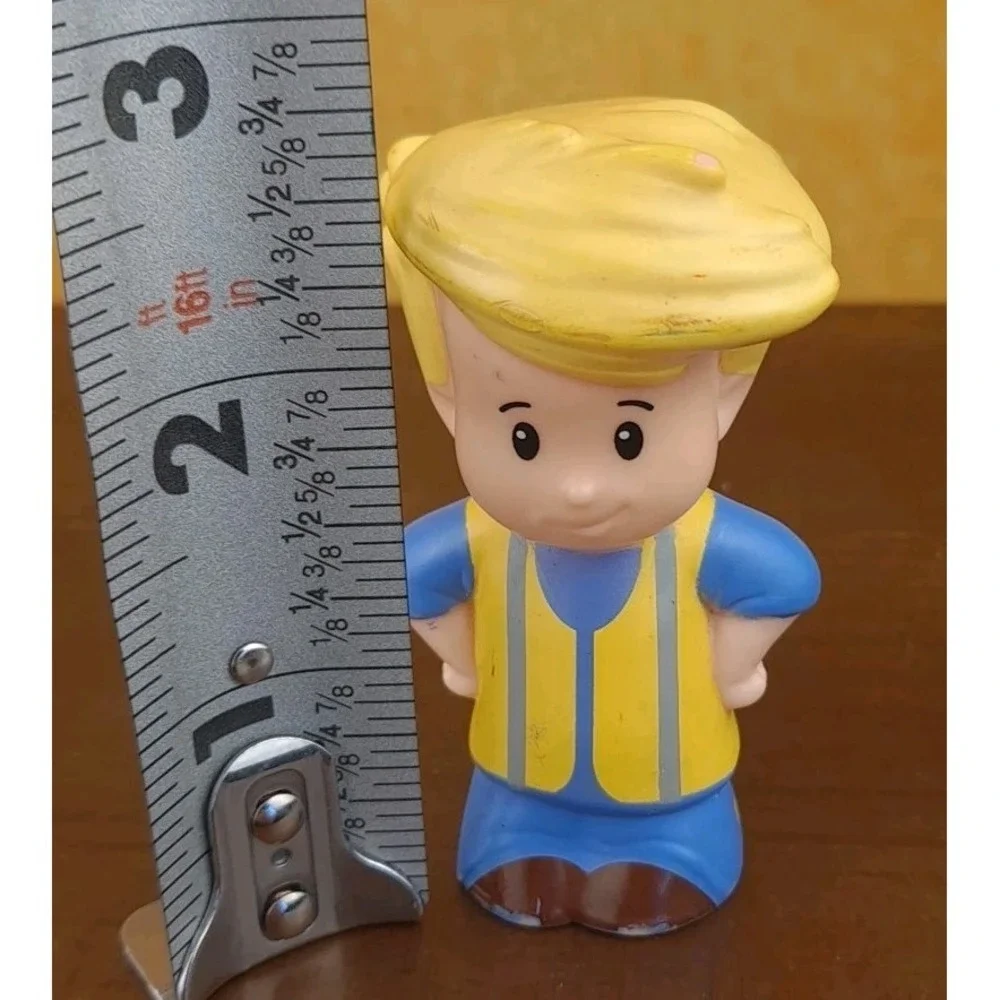 Fisher Price Little People EASTER TRAIN CONDUCTOR Eddie Boy in Yellow Vest